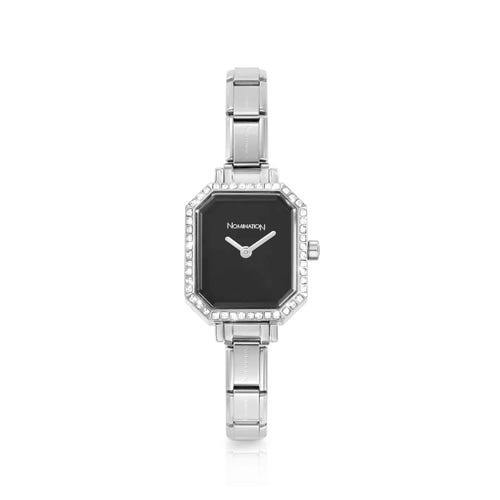 NOMINATION Horloge Parijs Zwart Met Stenen 