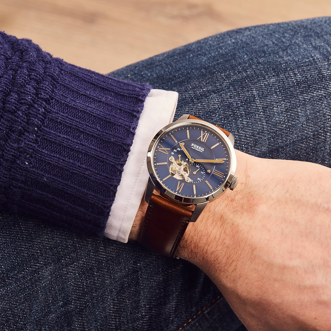 Fossil horloge Townsman Automatic 44mm - Afbeelding 2