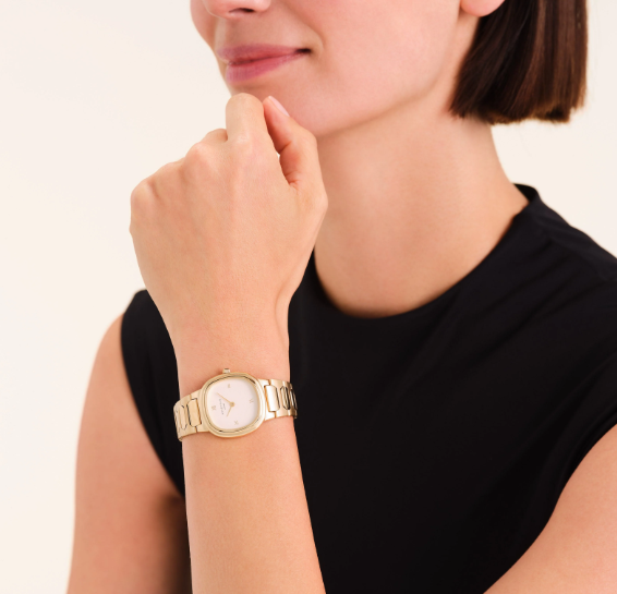 ROSEFIELD Dames Horloge Gaia Duotone Goud-Creme  - Afbeelding 2