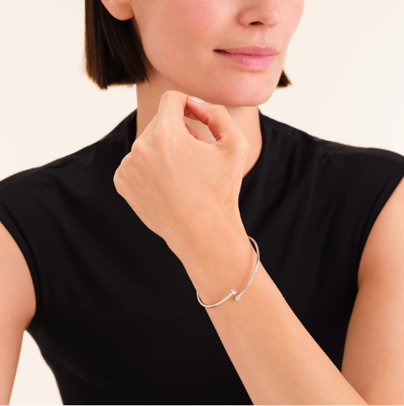 ROSEFIELD Damesarmband Double Chrystal Bangle Zilverkleur  - Afbeelding 3