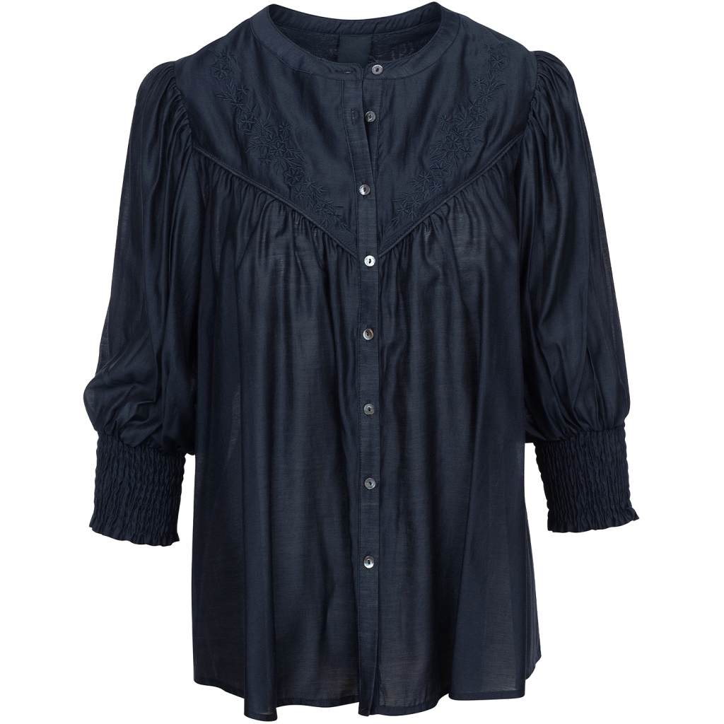 ONE TWO LUXZUZ Blouse Jeana Donkerblauw  - Afbeelding 2