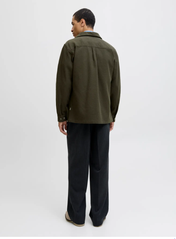 JACK&JONES Heren Overshirt Rayle Donkergroen - Afbeelding 4