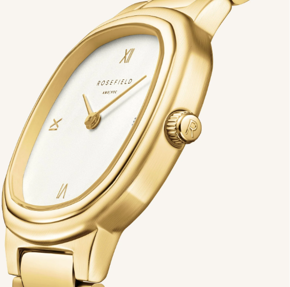 ROSEFIELD Dames Horloge Gaia Duotone Goud-Creme  - Afbeelding 4