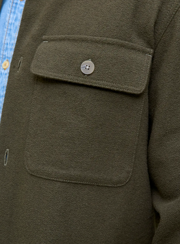 JACK&JONES Heren Overshirt Rayle Donkergroen - Afbeelding 6