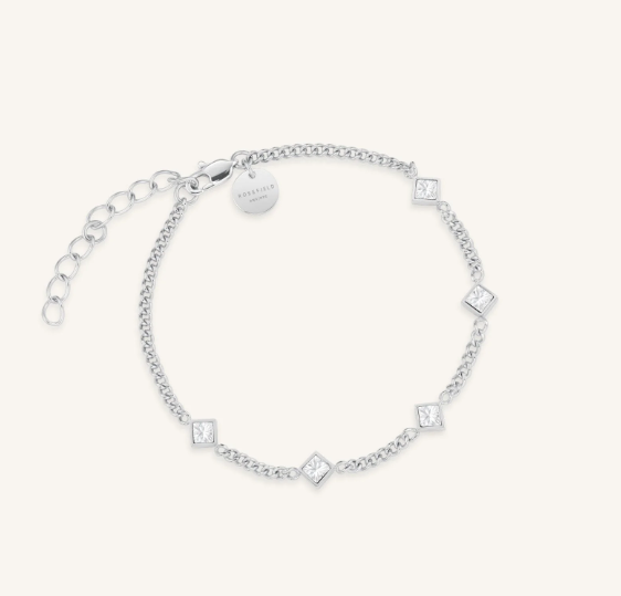 ROSEFIELD Damesarmband Princess Playful Crystals Zilverkleur 