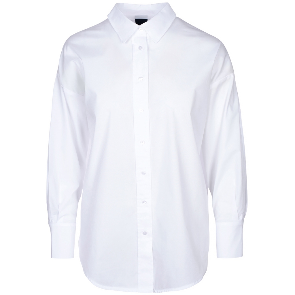 ONE TWO LUXZUZ Dames Blouse Gertantu Wit