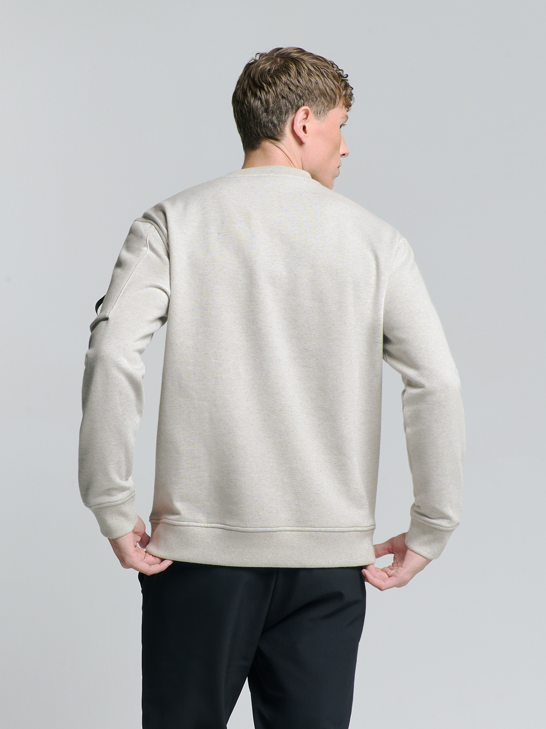 NO EXCESS Heren Sweatshirt Chalk Beige  - Afbeelding 2