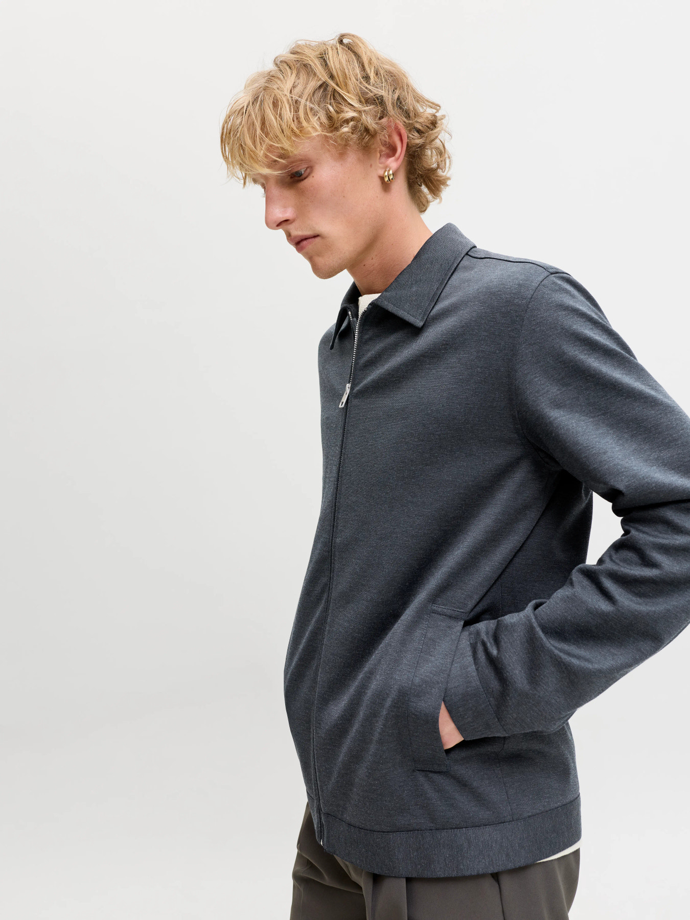 JACK & JONES Heren Jasje Met Rits Martin Donkergrijs  - Afbeelding 3