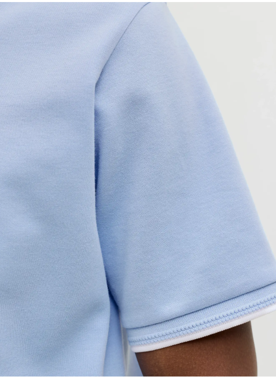 JACK & JONES Premium Heren Poloshirt Tricot Lichtblauw - Afbeelding 5