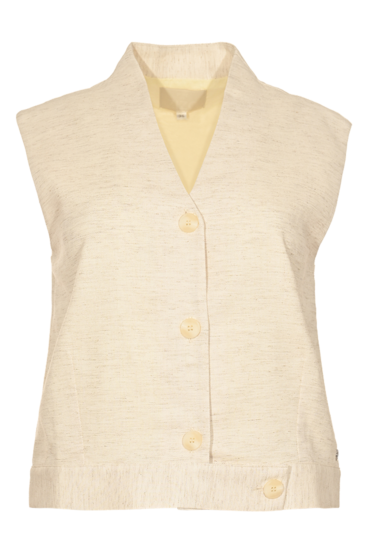 PURE BY ZIZO Dames Gilet Shina Offwhite-Zand 