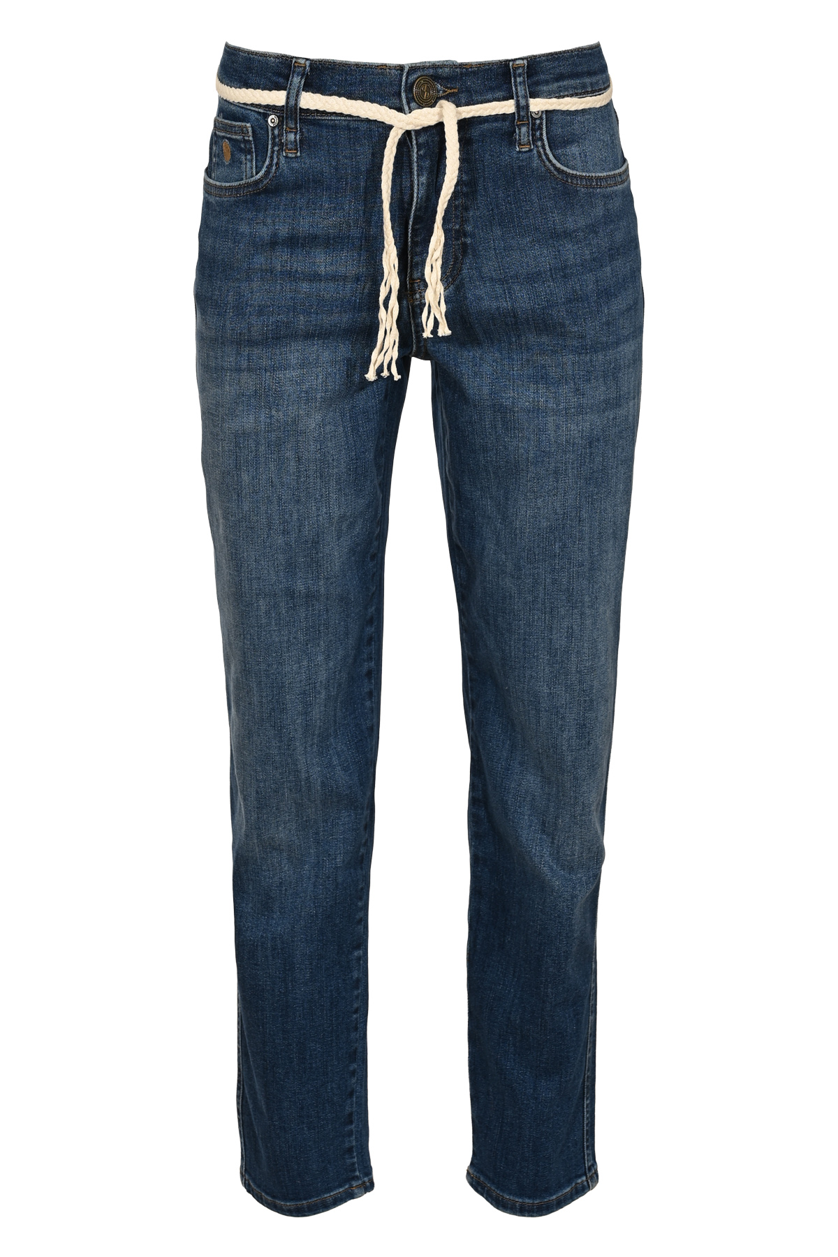 DNM PURE Dames Carrot Fit Spijkerbroek Diaz Authentic Blue  - Afbeelding 5