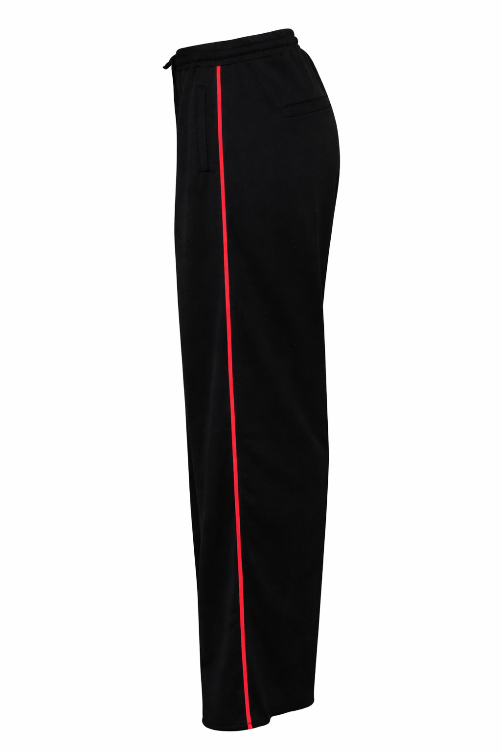 PURE BY ZIZO Dames Broek Rachel Zwart Met Rode Bies 