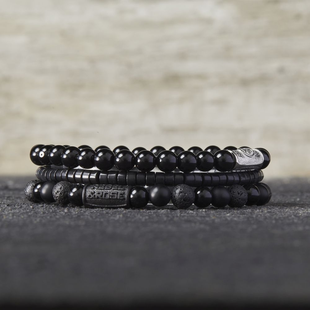 Rebel&Rose Armband Black Velvet 6mm - Afbeelding 2