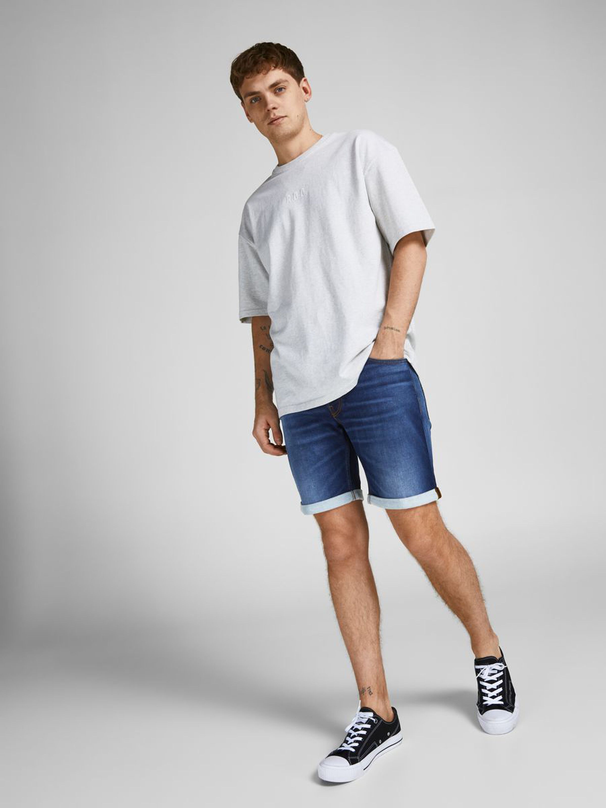 JACK&JONES Spijker Korte Broek Rick Blue Denim  - Afbeelding 4