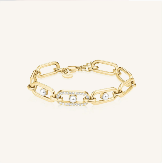 ROSEFIELD Dames Armband Pearl Chrystal Goudkleur  - Afbeelding 2