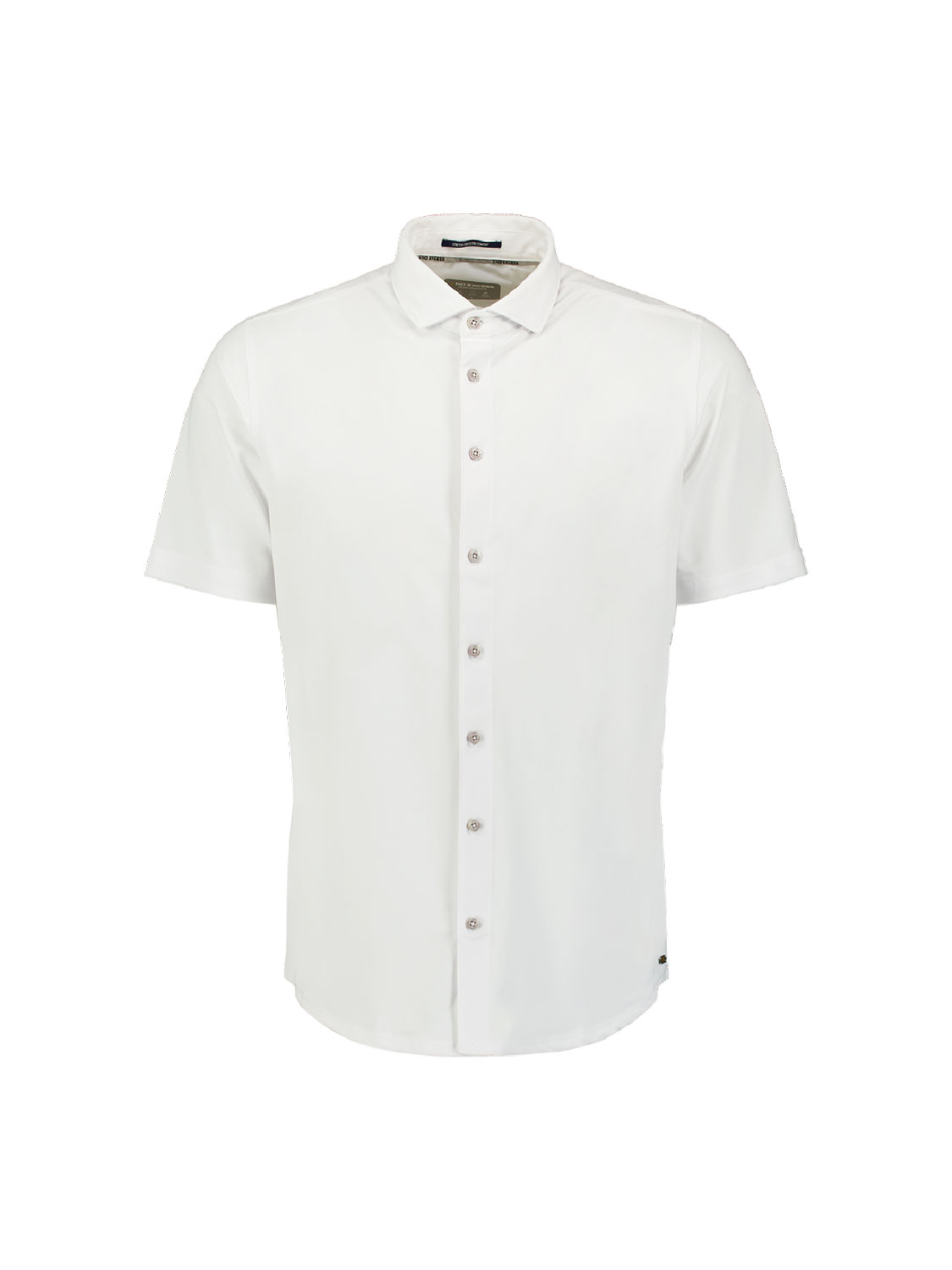 NO EXCESS Overhemd Korte Mouw Jersey Wit  - Afbeelding 3