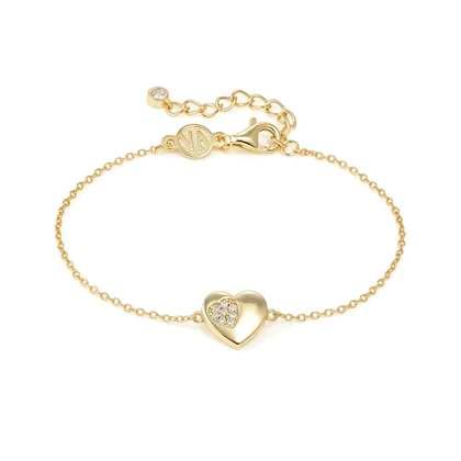 NOMINATION Dames Armband Hartje Zilver 925 Verguld 
