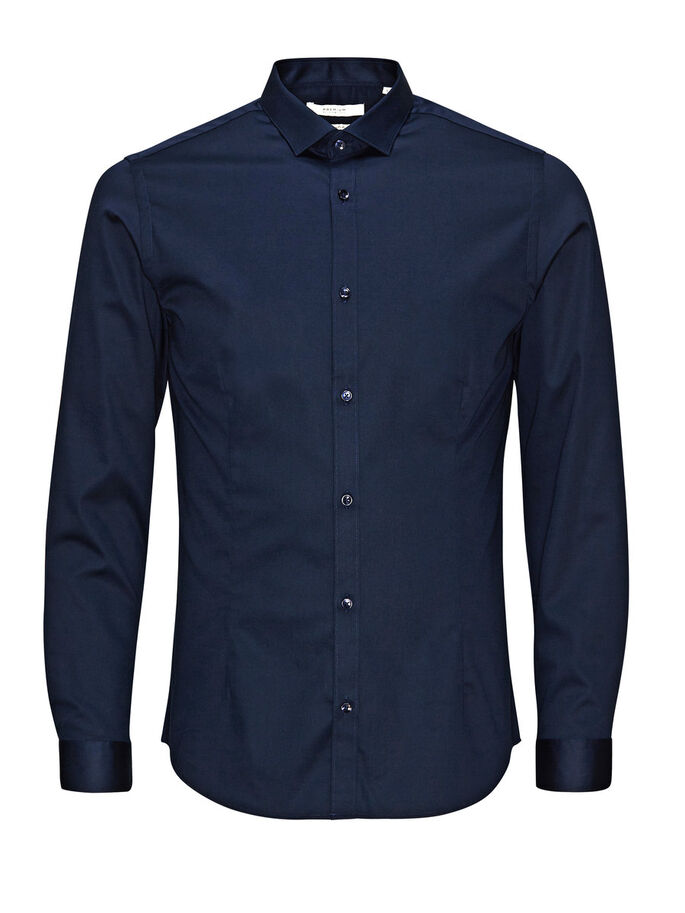 JACK&JONES Heren Overhemd Parma Donkerblauw 