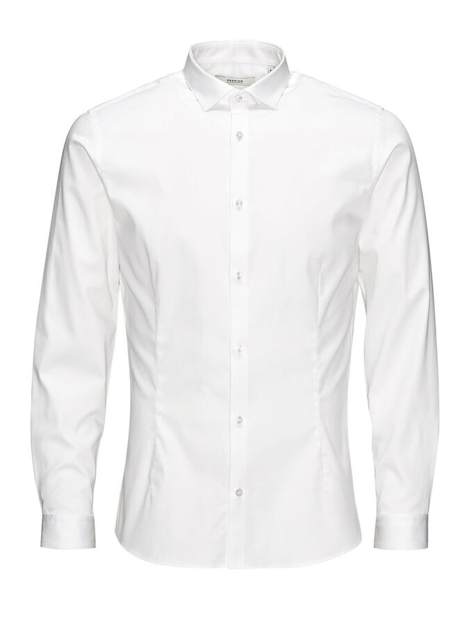 JACK&JONES Heren Overhemd Parma Wit 