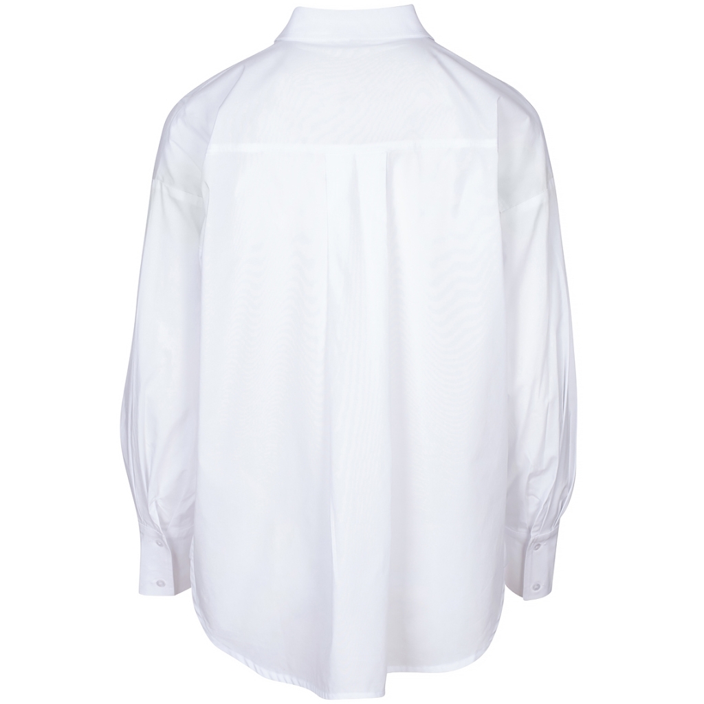 ONE TWO LUXZUZ Dames Blouse Gertantu Wit - Afbeelding 3