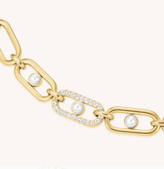 ROSEFIELD Dames Armband Pearl Chrystal Goudkleur  - Afbeelding 3