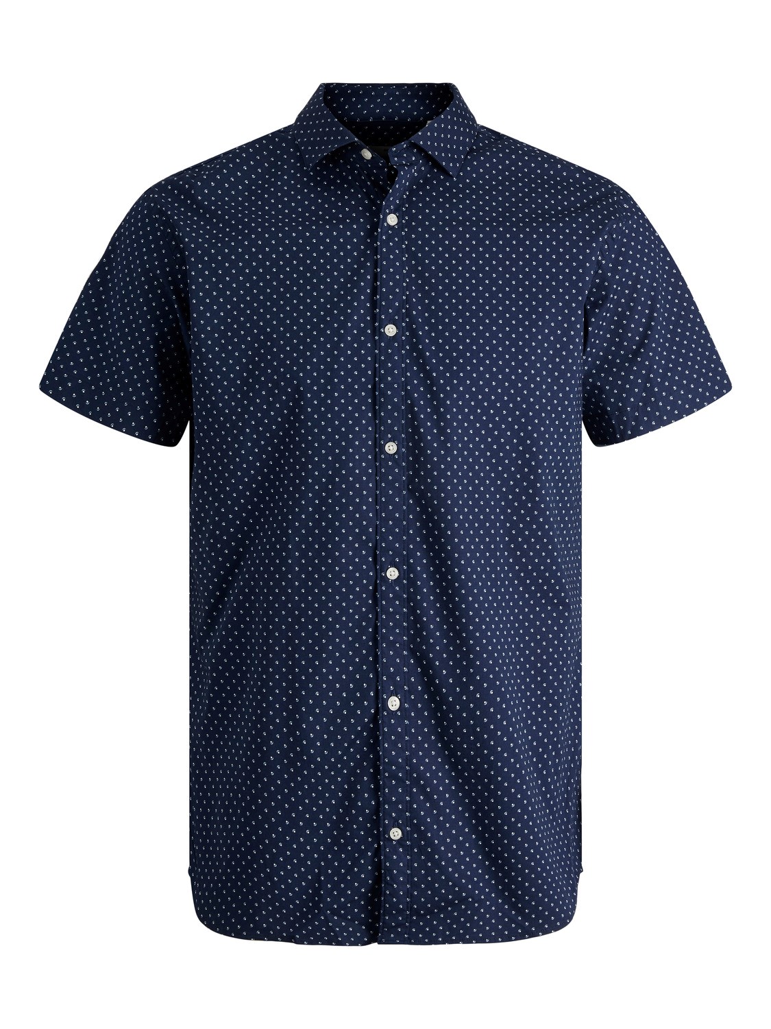 Jack&Jones Overhemd Miniprint Donkerblauw 