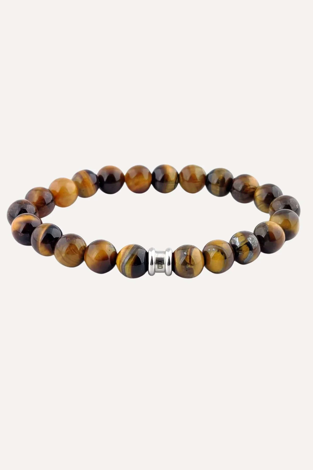 Steel&Barnett Herenarmband Stones Basic Tiger