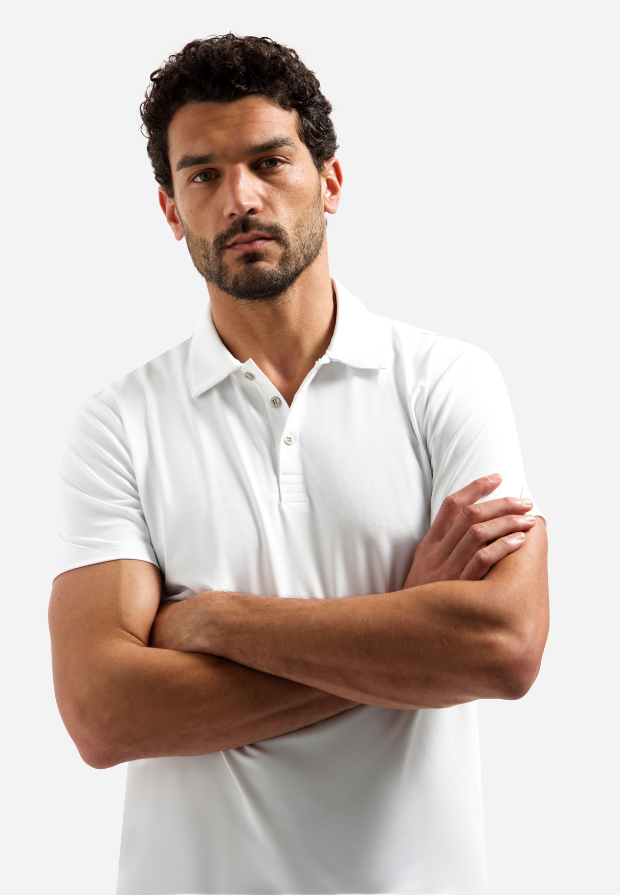 NO EXCESS Heren Poloshirt Travel Jersey Sedoc Wit  - Afbeelding 2