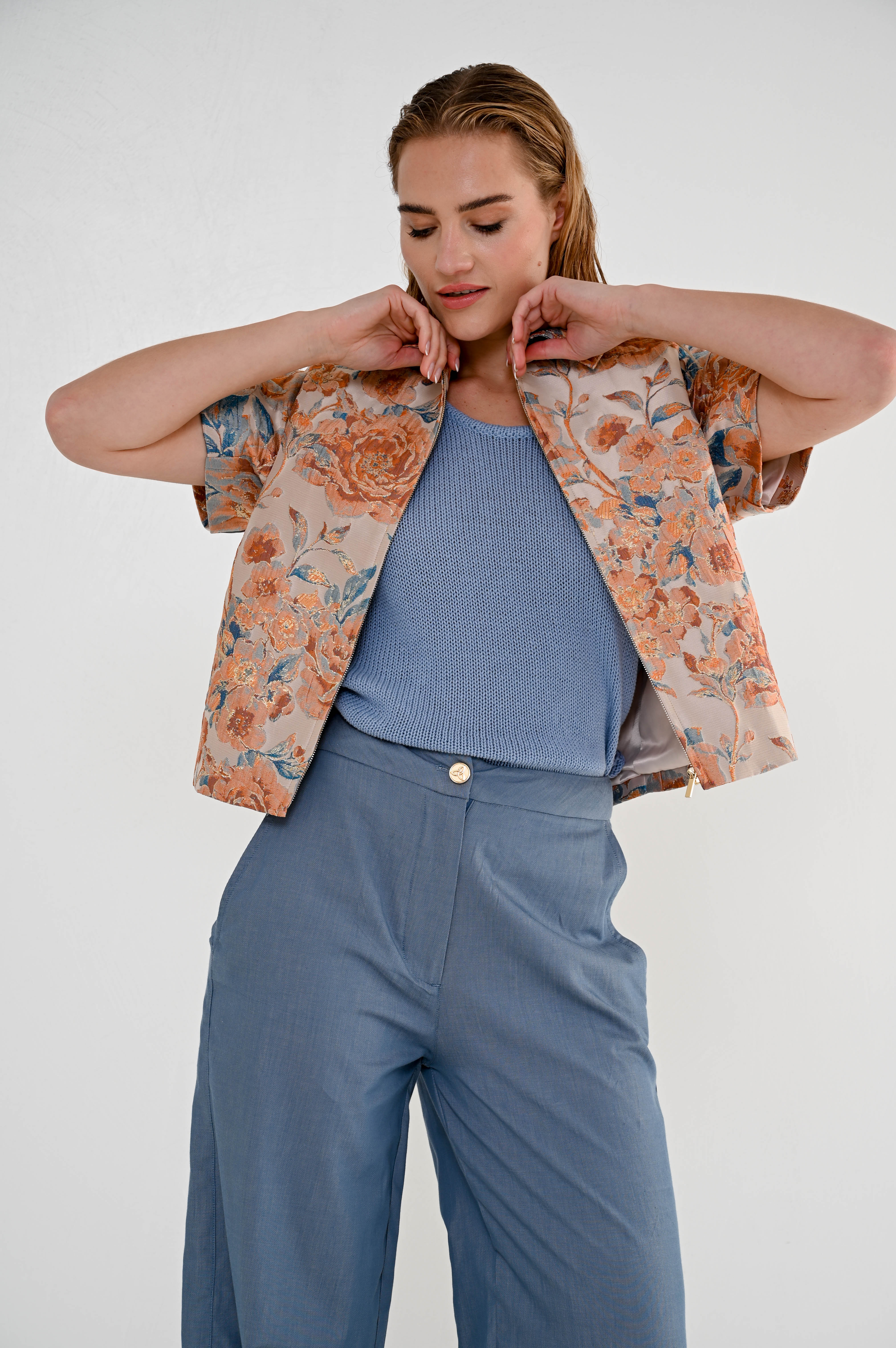 MAICAZZ Dames Jasje Terry Orange  - Afbeelding 3