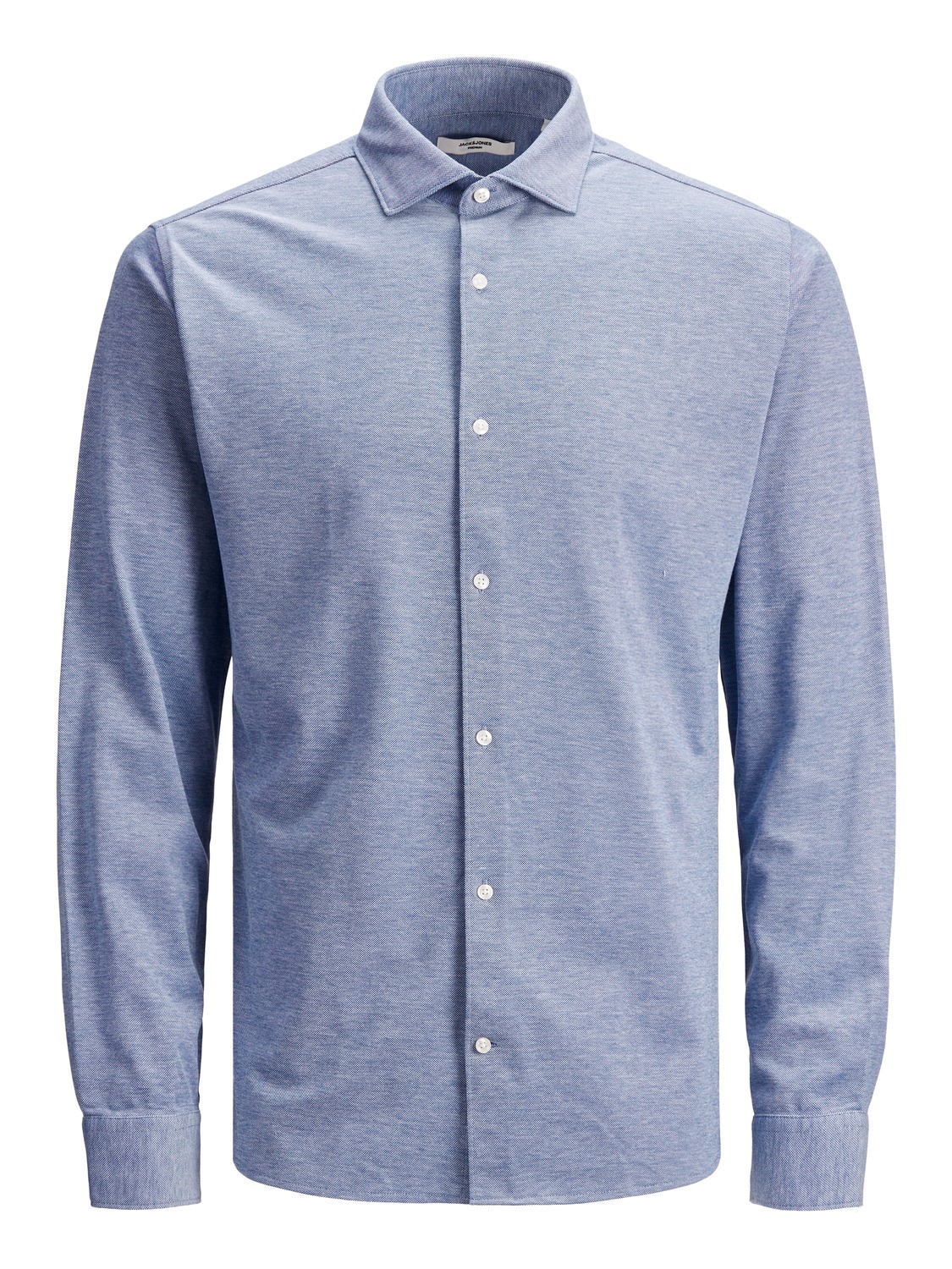 JACK&JONES Heren Overhemd Oxford Piqué Katoen Cameo Blauw 