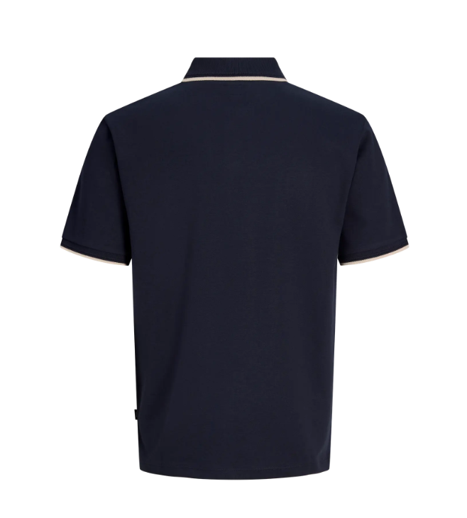 JACK & JONES Premium Heren Poloshirt Tricot Donkerblauw - Afbeelding 2
