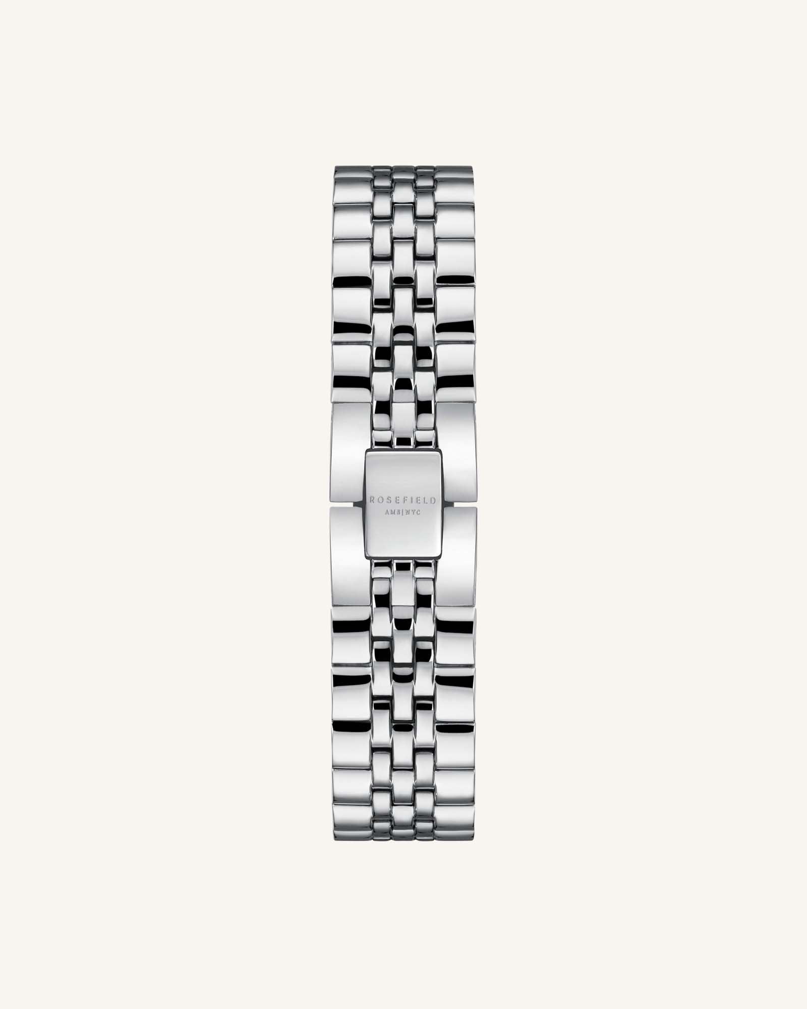 ROSEFIELD Dameshorloge The Boxy XS White Silver - Afbeelding 3