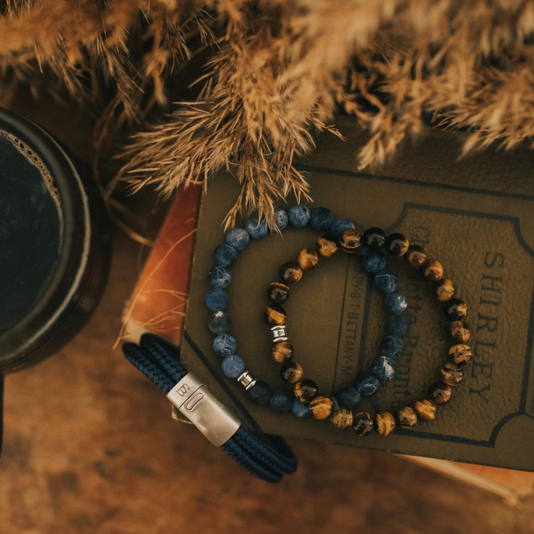 Steel&Barnett Herenarmband Stones Basic Tiger - Afbeelding 2