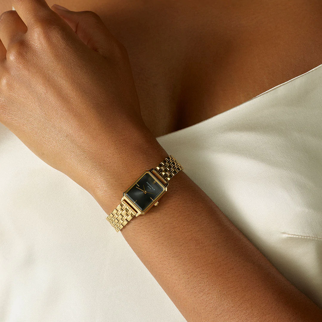 ROSEFIELD Dames Horloge Octagon XS Black-Gold - Afbeelding 2