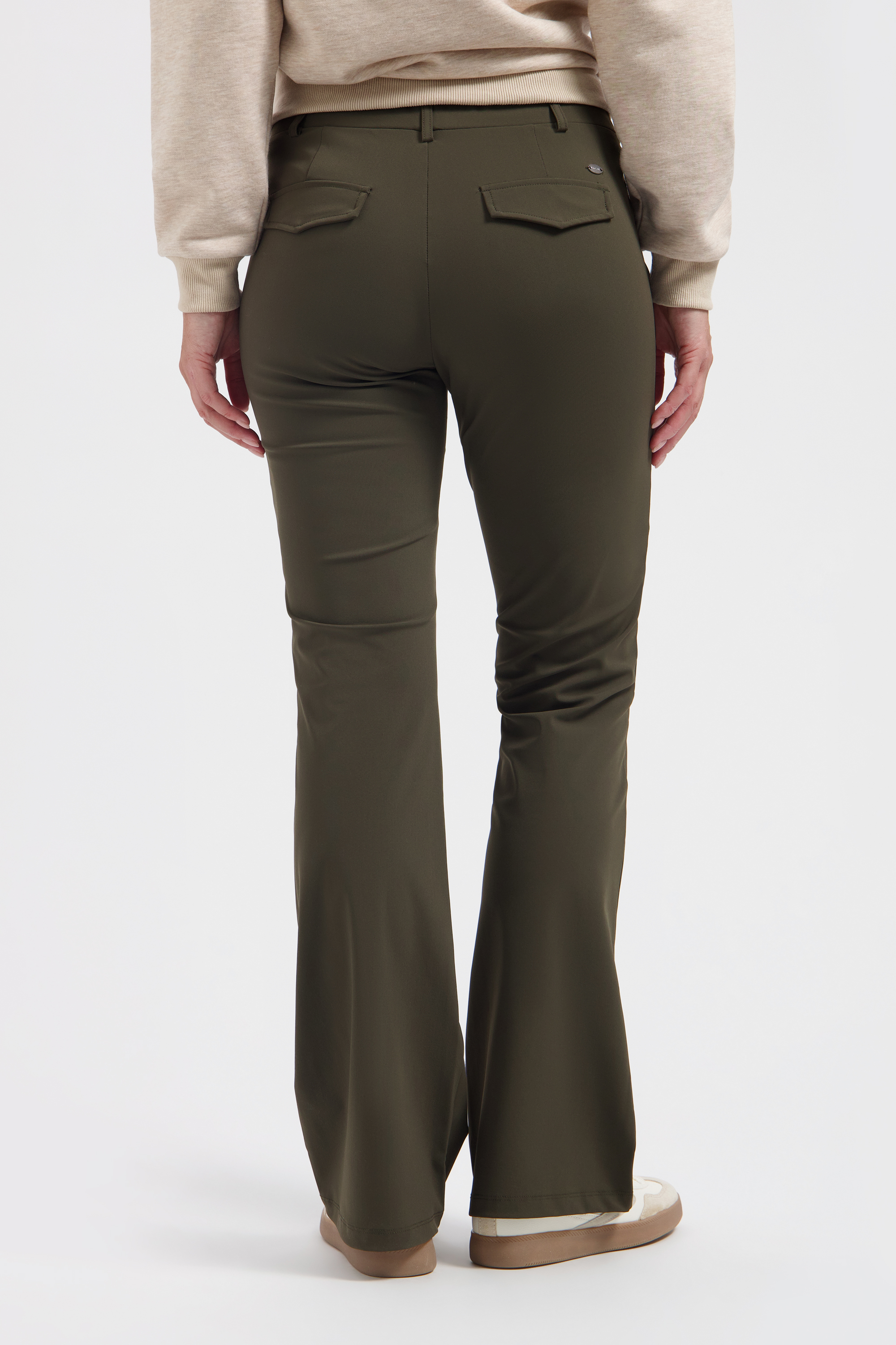 LADY DAY Dames Travel Broek Poppy Deep Forest Groen  - Afbeelding 2