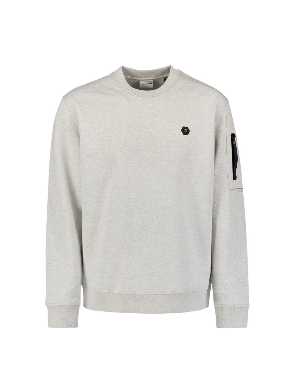 NO EXCESS Heren Sweatshirt Chalk Beige  - Afbeelding 5