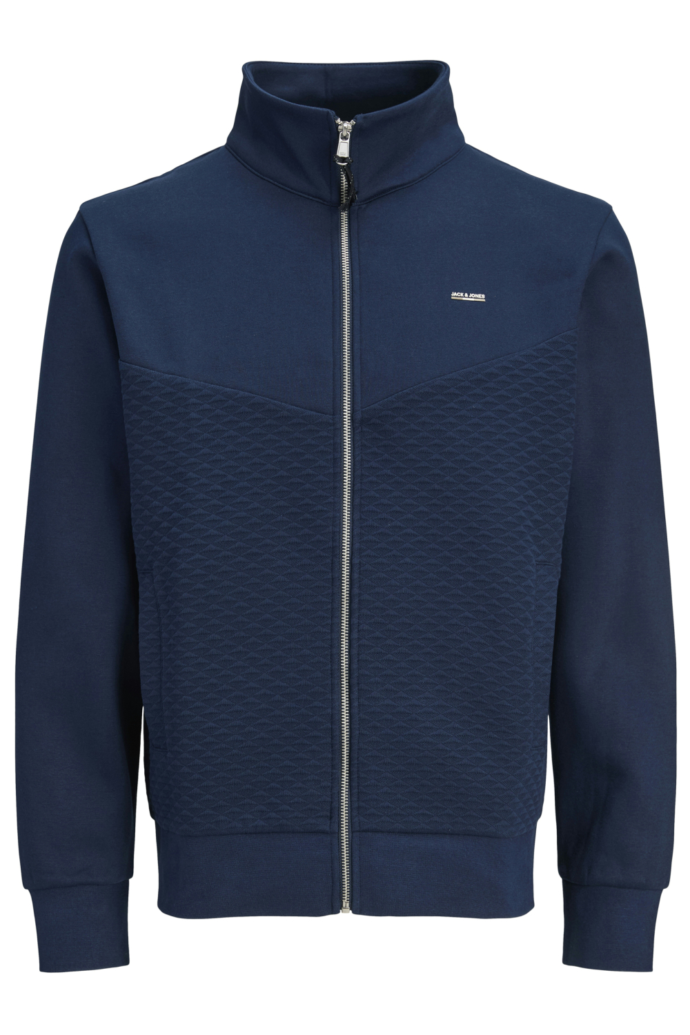 JACK&JONES Heren Sweat Vest Frankie Donkerblauw 