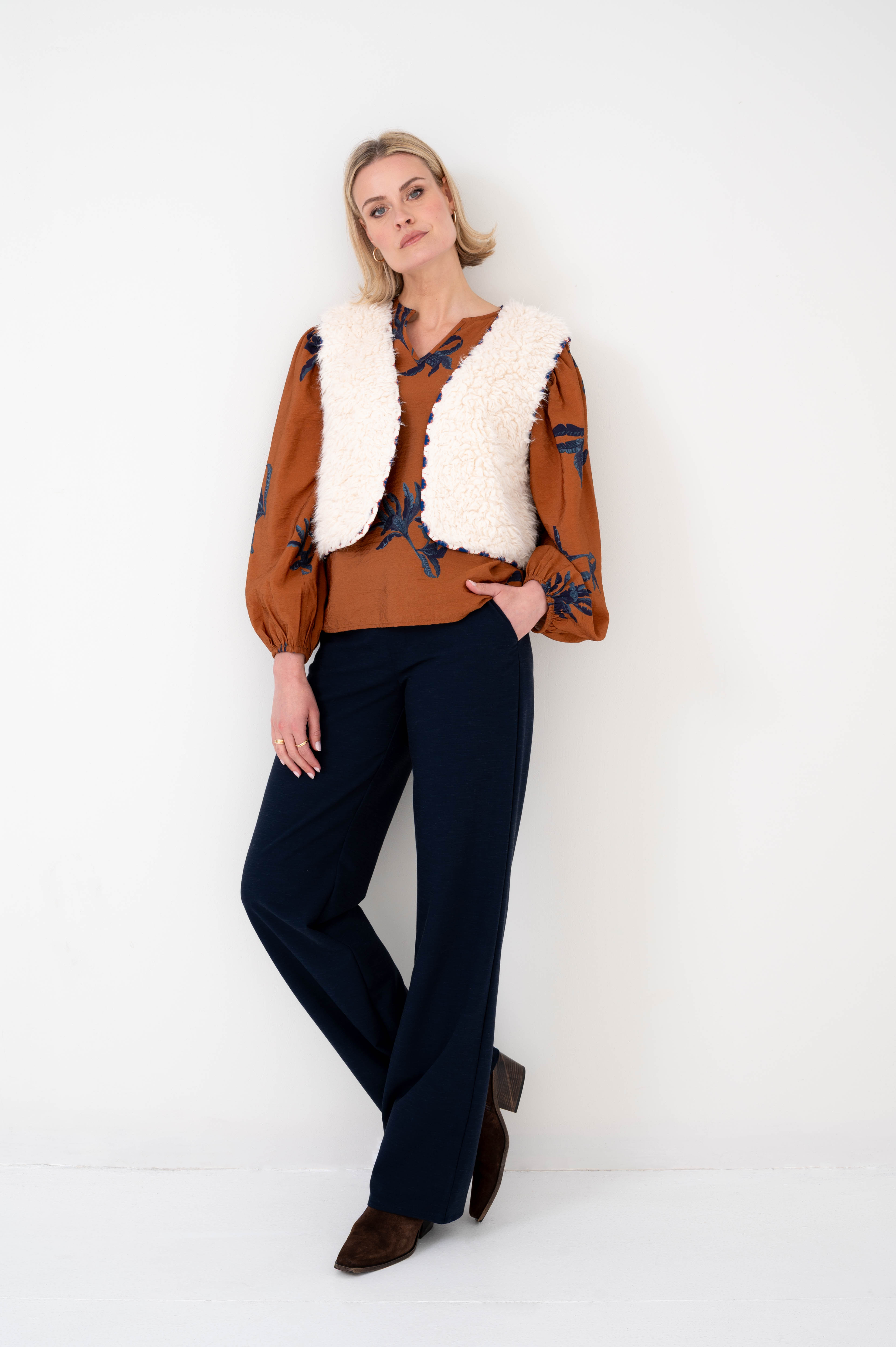 MAICAZZ Teddy Dames Gilet Zedan Offwhite - Afbeelding 2
