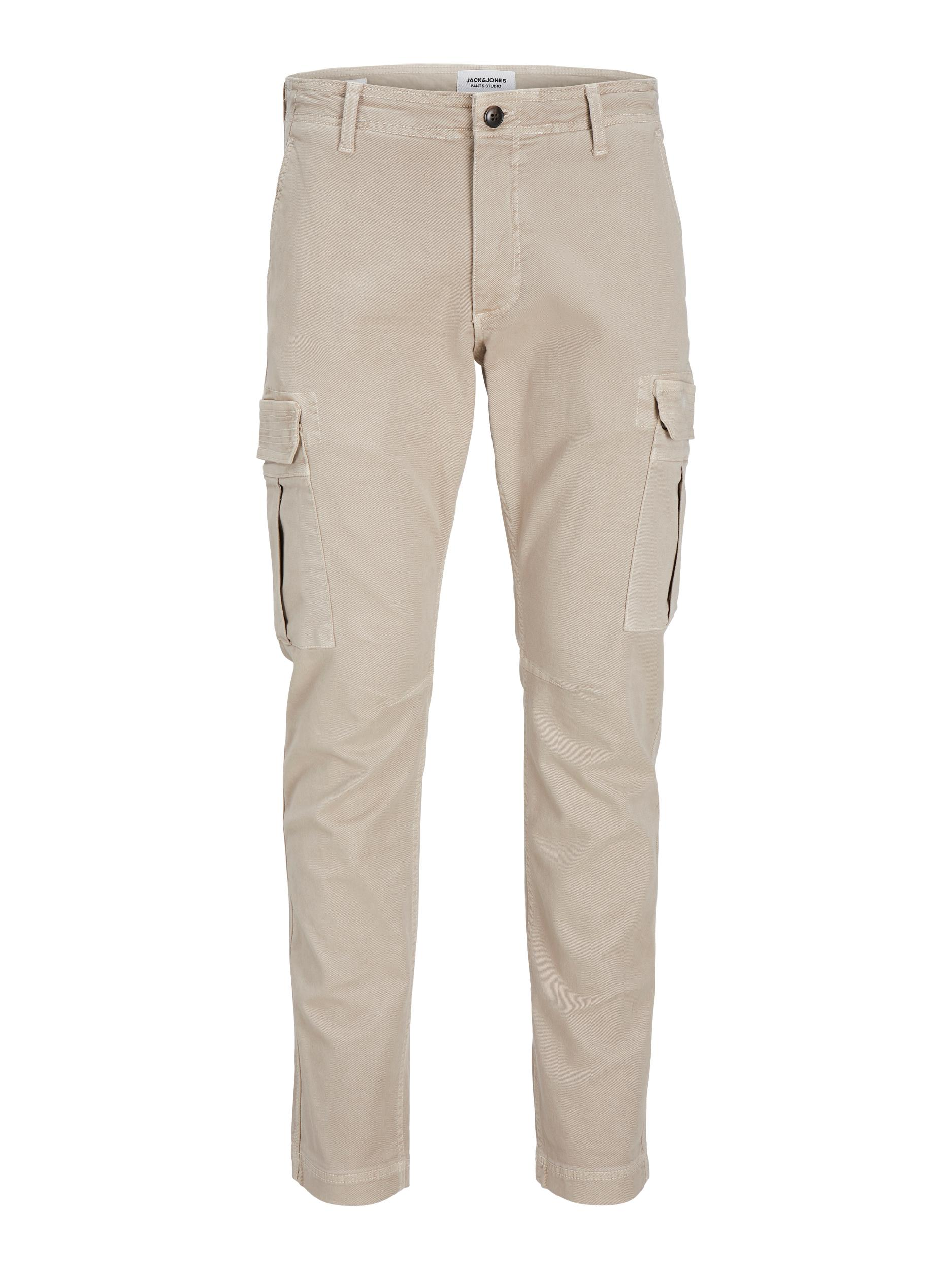 JACK&JONES Heren Cargobroek Marco Crockery Beige 