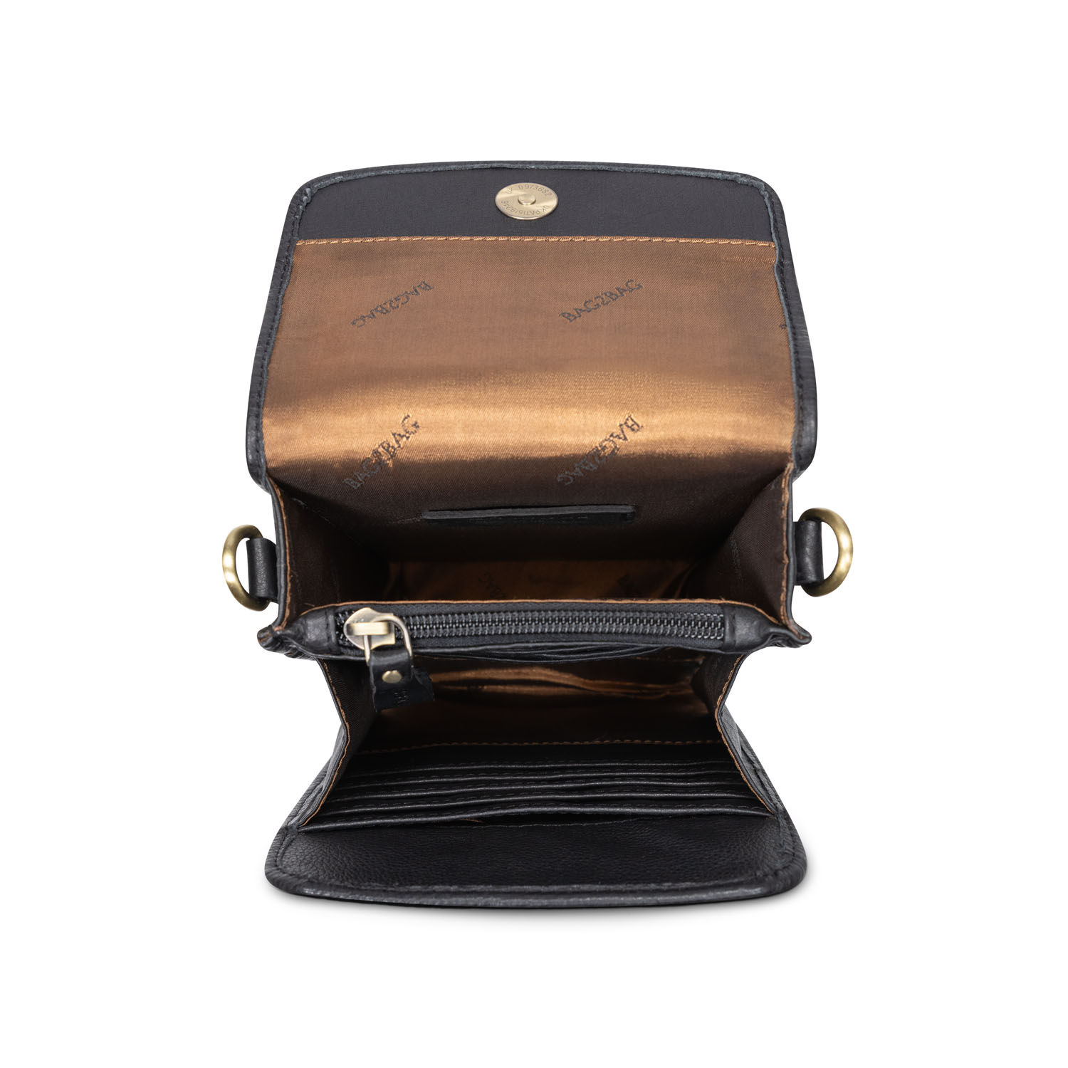 BAG2BAG Leren Crossbody Tas Bali Zwart - Afbeelding 3