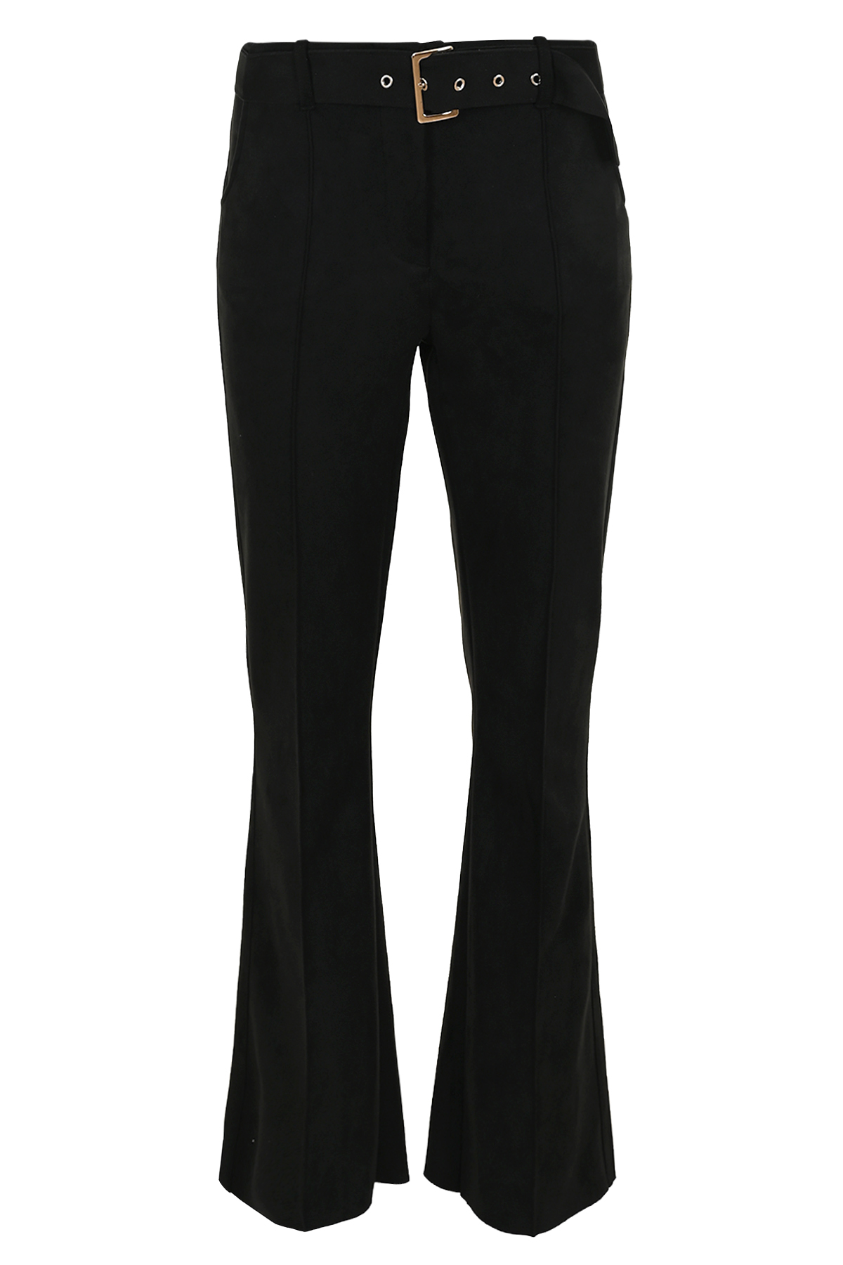 PURE BY ZIZO Dames Broek Pia Zwart Suedine
