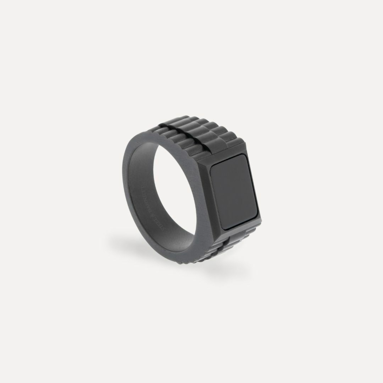 STEEL&BARNETT Herenring Hudson Zwart 