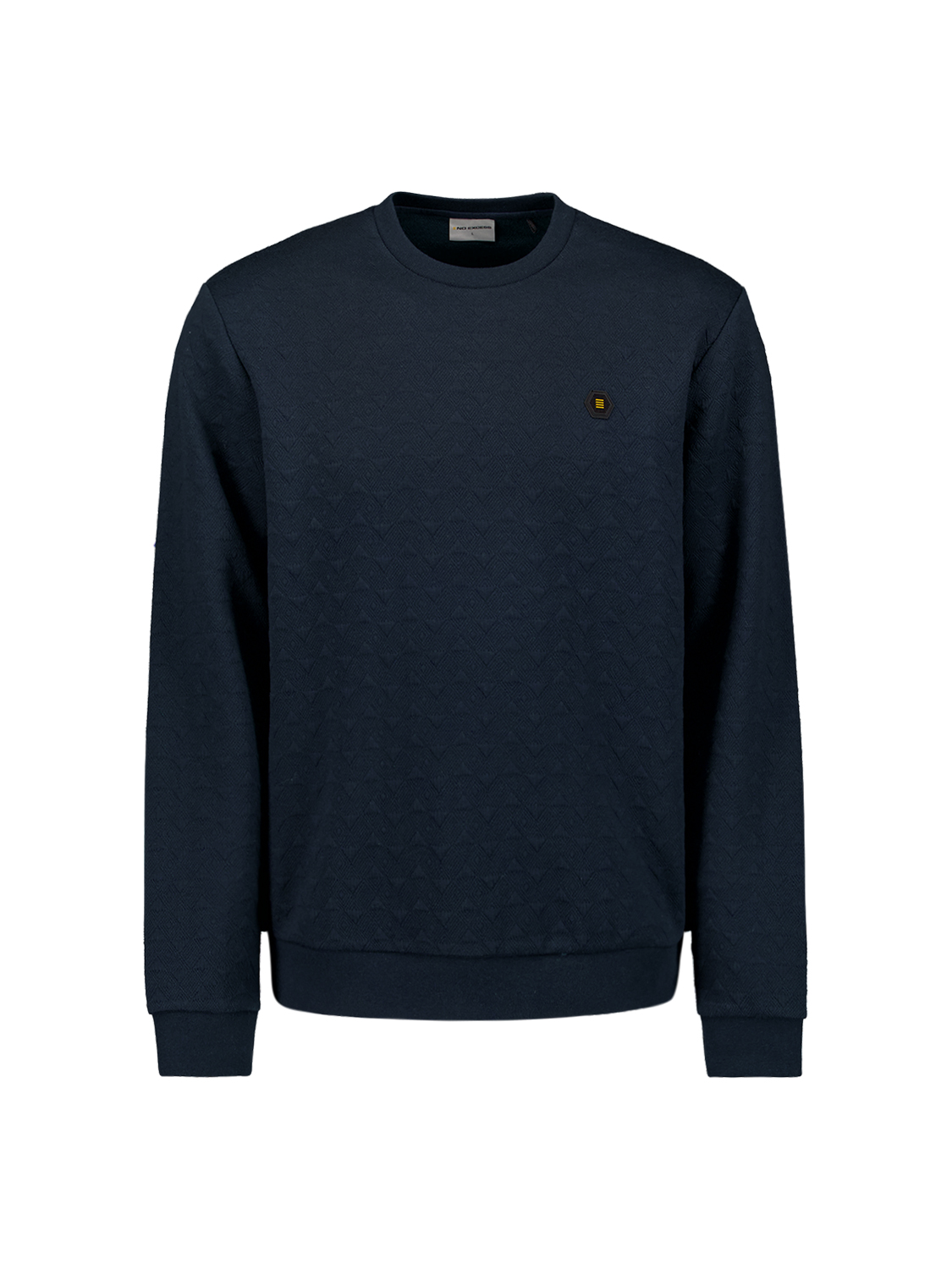 NO EXCESS Sweater Jacquard Deep Blue