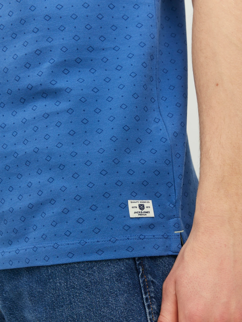 JACK&JONES Poloshirt Paulos Play Print Bright Cobalt  - Afbeelding 5