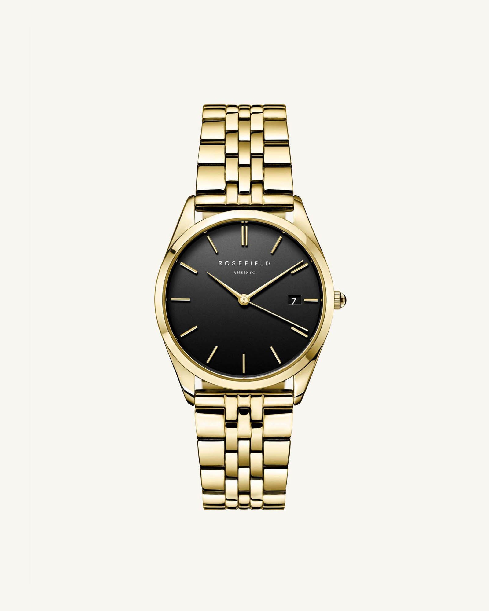 ROSEFIELD Dameshorloge The Ace Black-Gold 