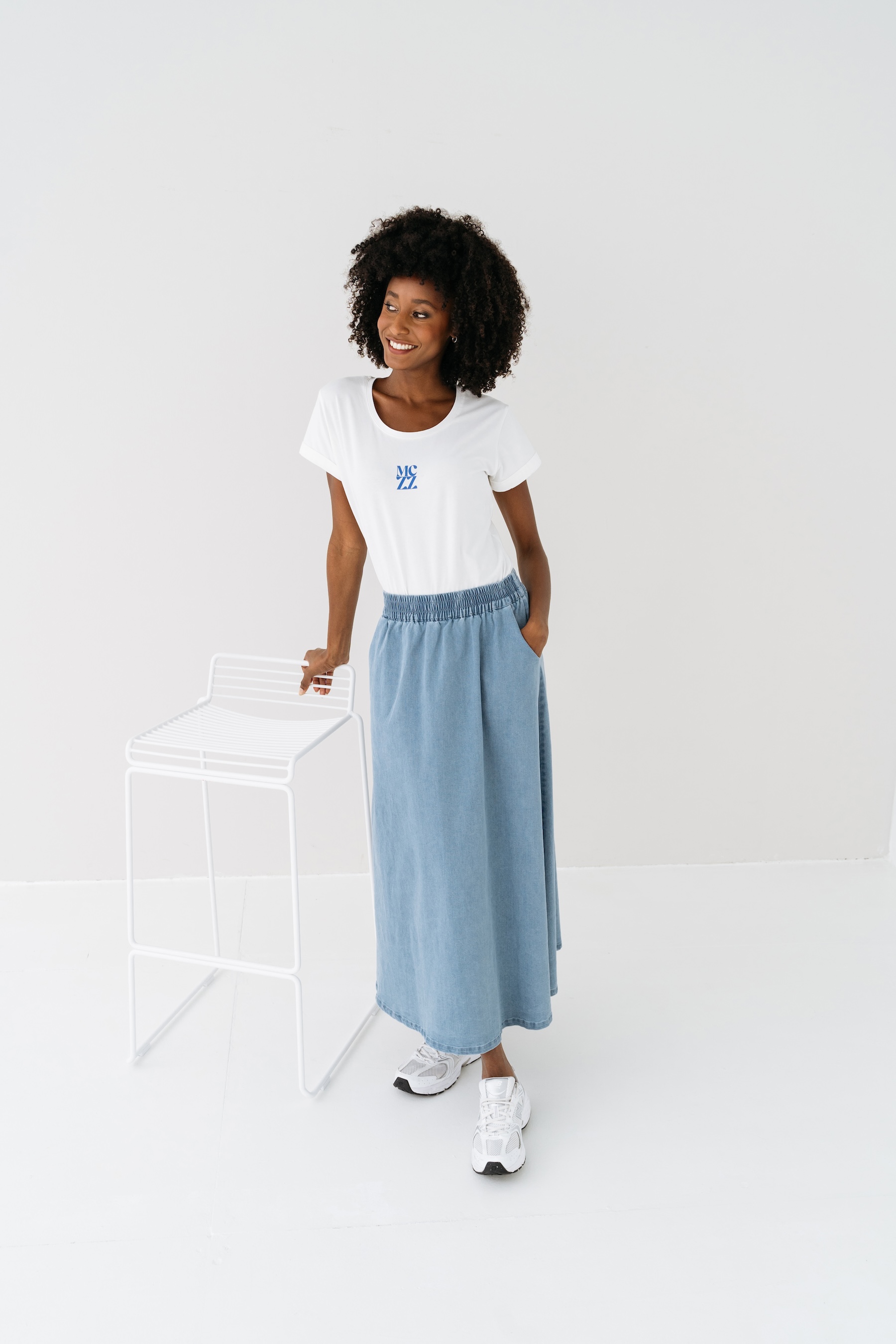 MAICAZZ Lange Rok Mike Blue  - Afbeelding 5