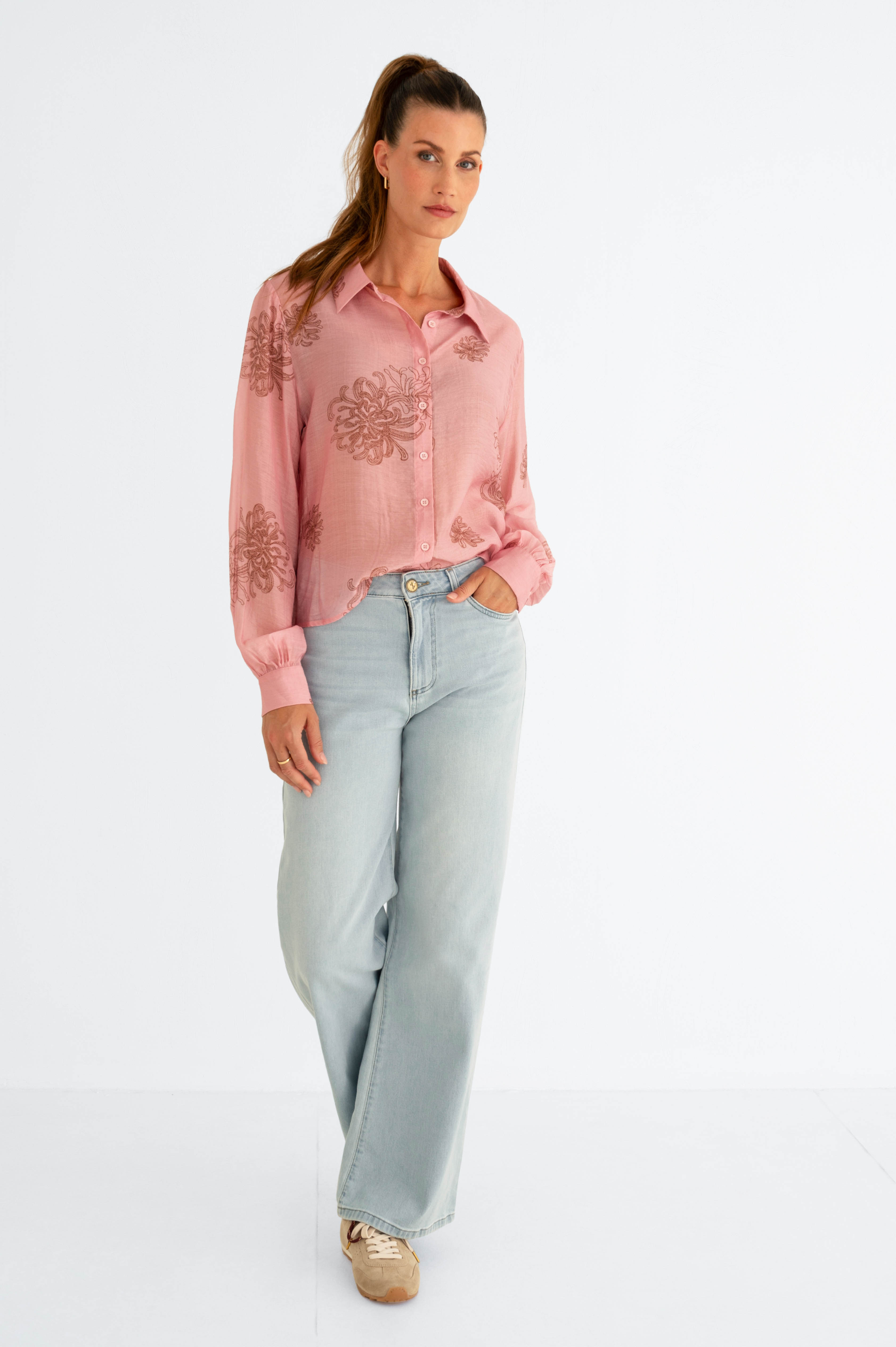 MAICAZZ Dames Blouse Lilo Mellow Roze  - Afbeelding 3