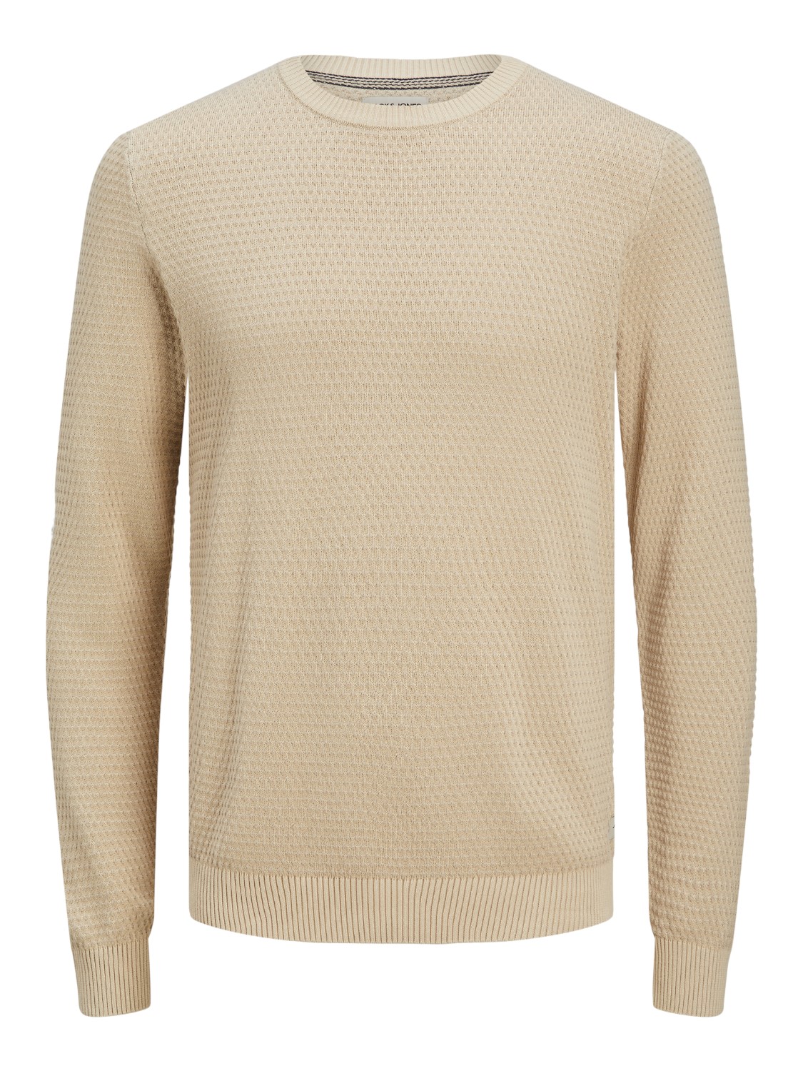JACK&JONES Gebreide Herentrui Atlas Oatmeal 