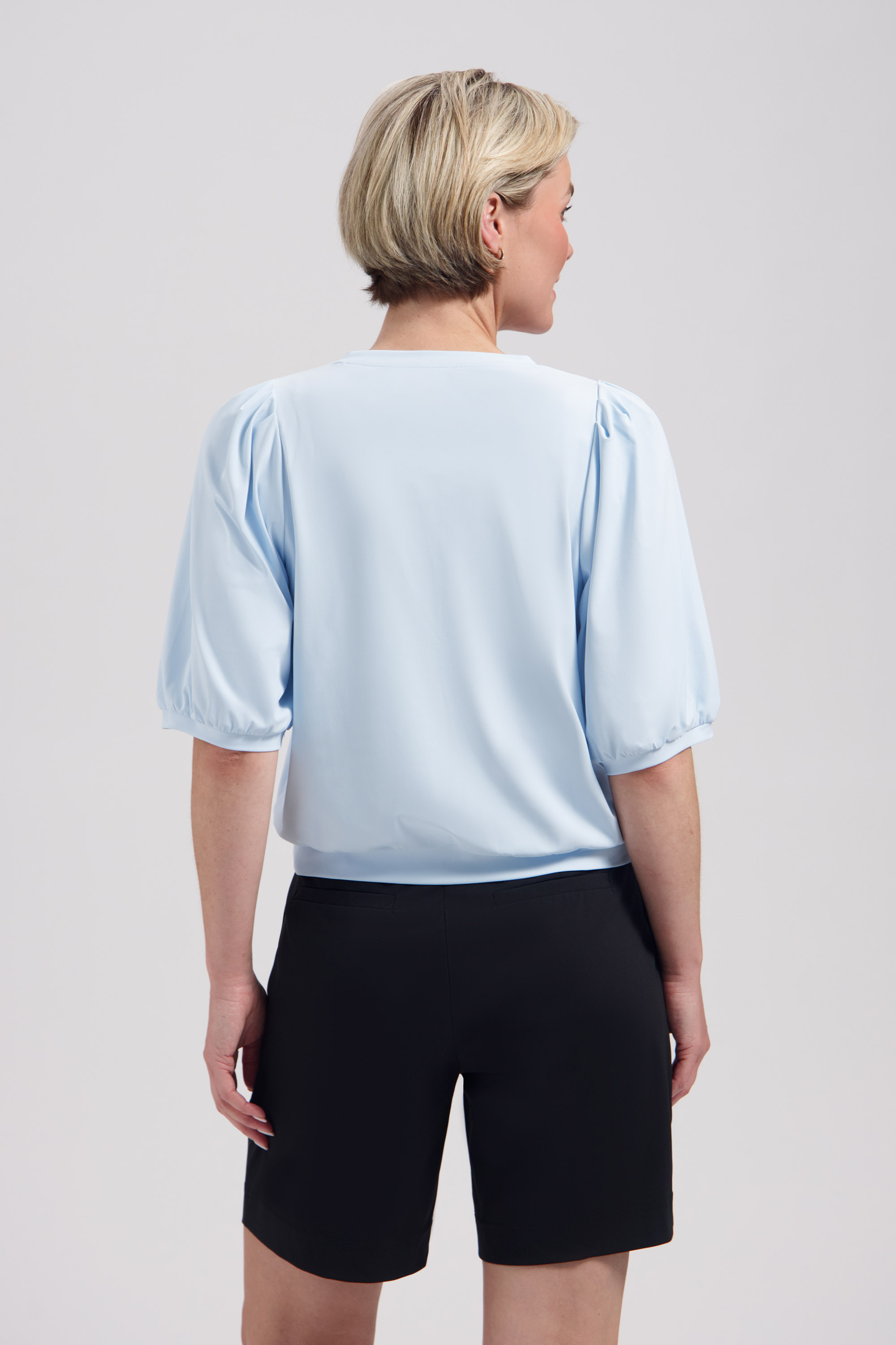 LADY DAY Travel Dames Top Amie-V Baby Blue - Afbeelding 2