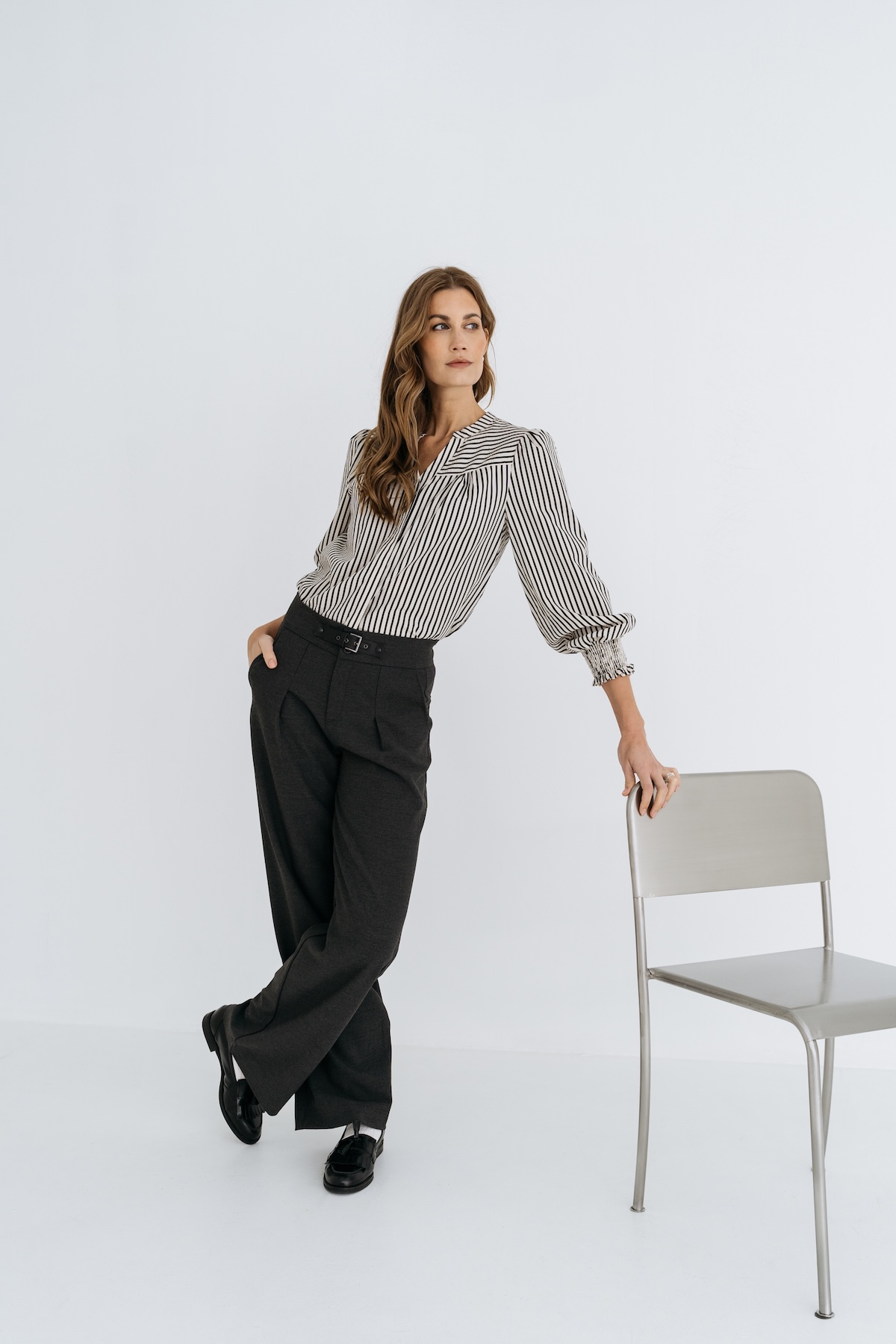PURE BY ZIZO Dames Broek Pannile Antraciet Grijs - Afbeelding 2